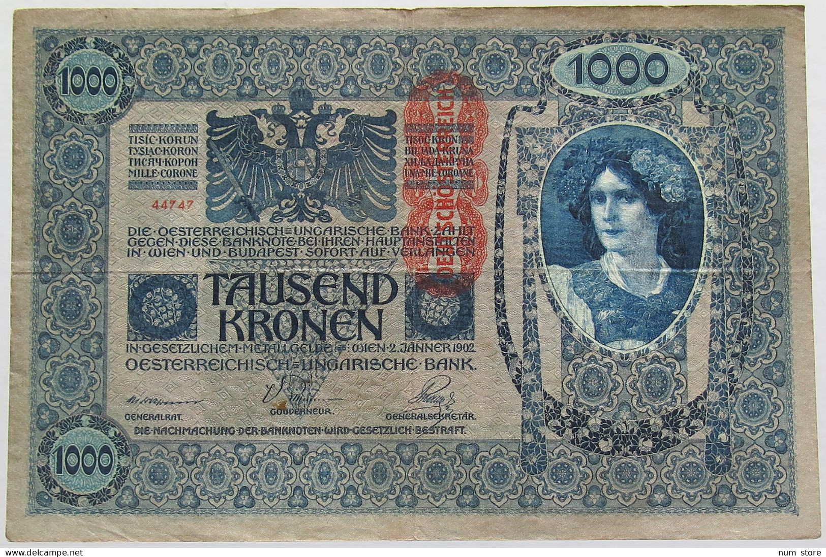 AUSTRIA 1000 KRONEN 1902 #alb018 0289 - Oesterreich