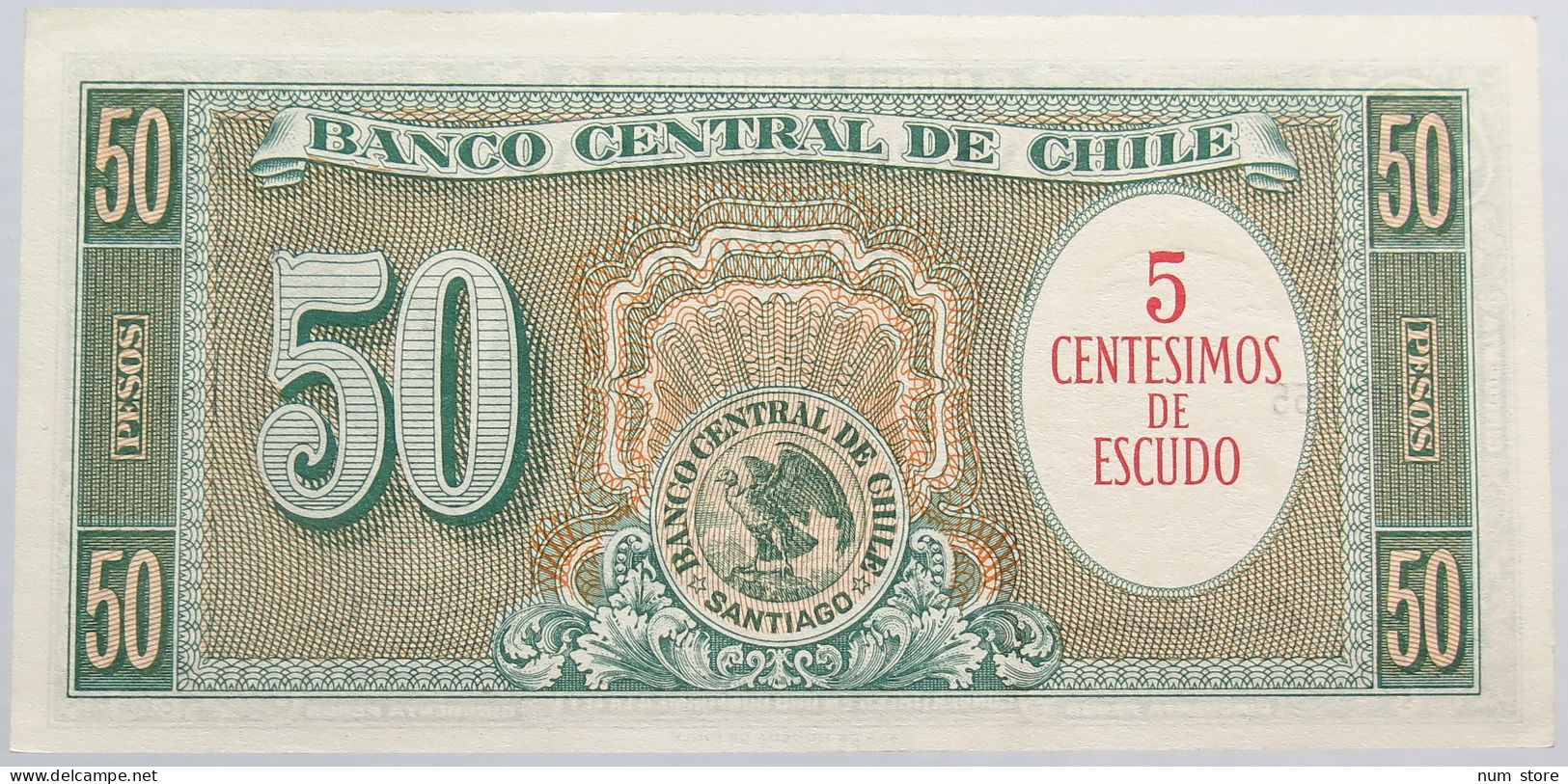 CHILE 50 PESOS TOP #alb014 0199 - Chili