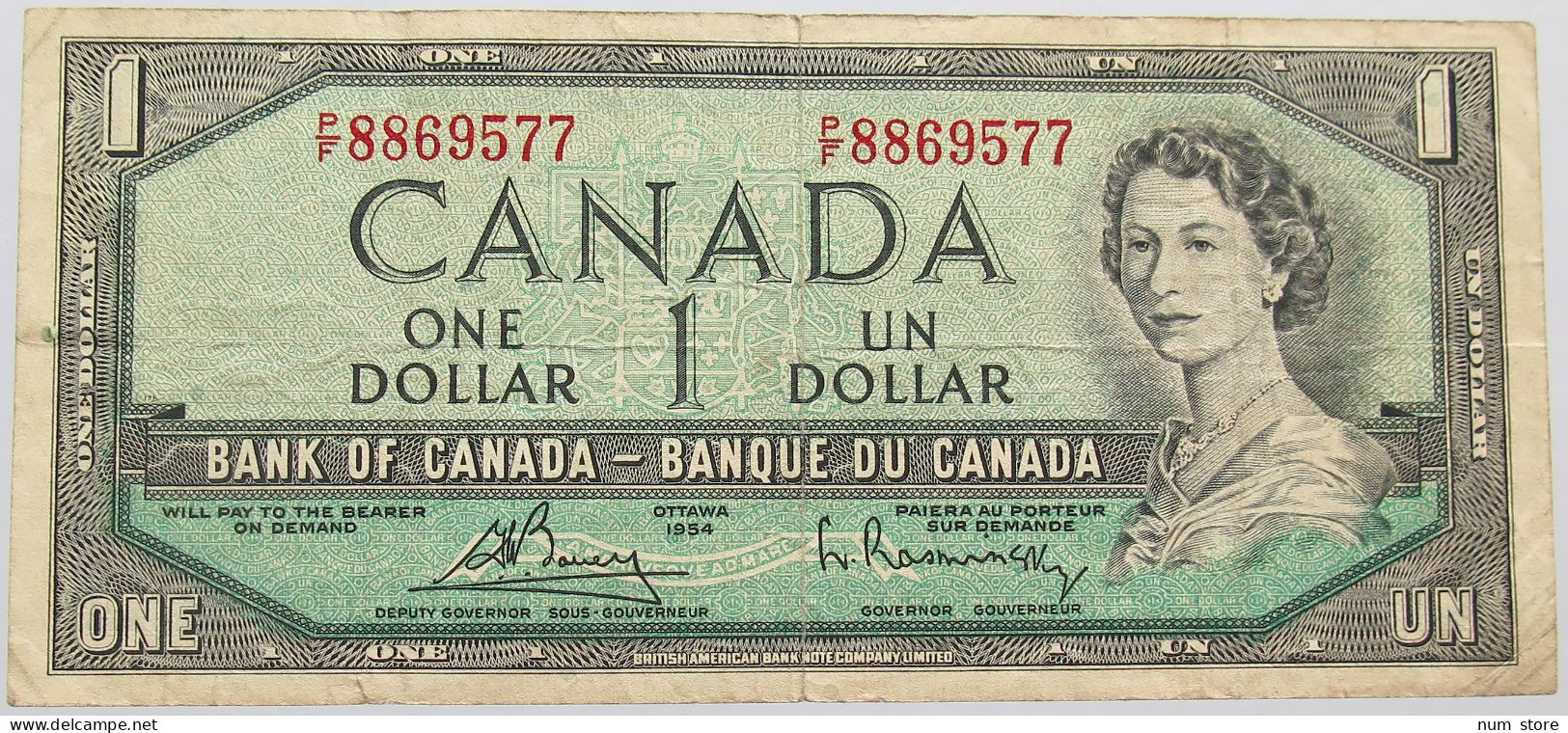 CANADA 1 DOLLAR 1954 #alb013 0209 - Kanada