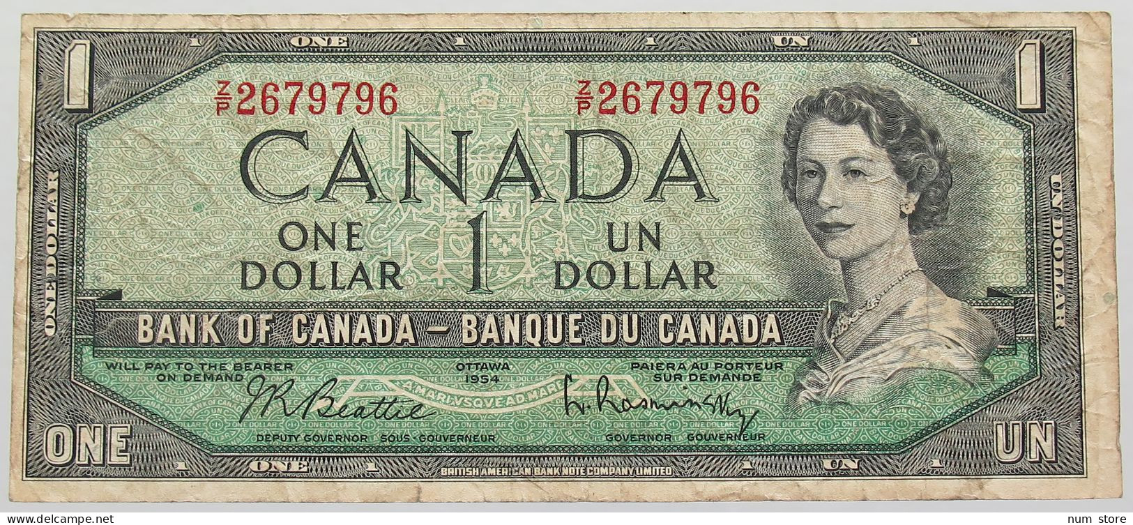 CANADA 1 DOLLAR 1954 #alb016 0457 - Kanada