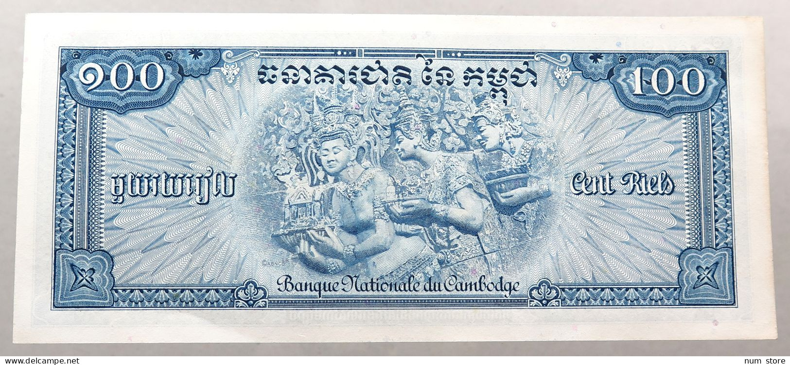 CAMBODIA 100 RIELS 1972 TOP #alb051 0833 - Cambodge