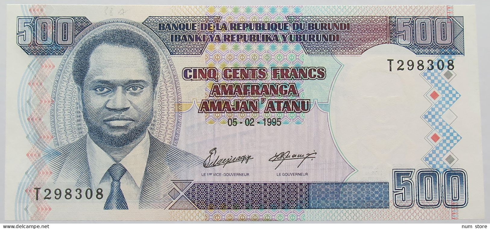 BURUNDI 500 FRANCS 1995 #alb016 0101 - Burundi