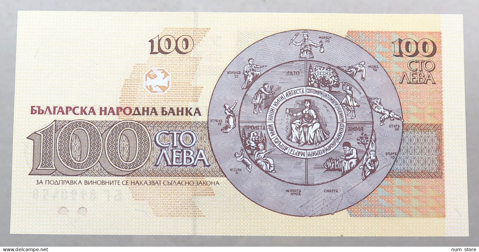 BULGARIA 100 LEVA 1993 TOP #alb050 1211 - Bulgarie