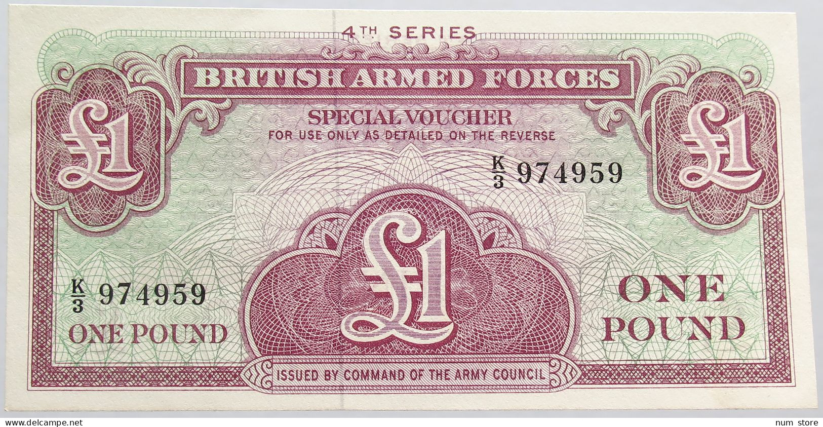 BRITISH ARMED FORCES 1 POUND #alb015 0003 - British Troepen & Speciale Documenten