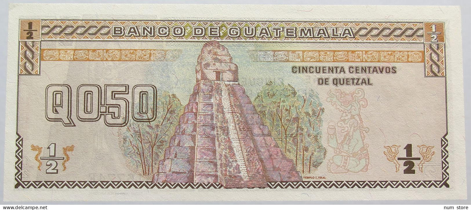 GUATEMALA 1/2 QUETZAL 1994 TOP #alb014 0039 - Guatemala