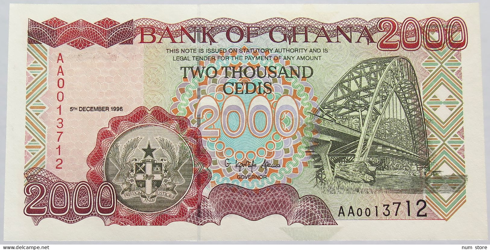 GHANA 2000 CEDIS UNC #alb018 0205 - Ghana