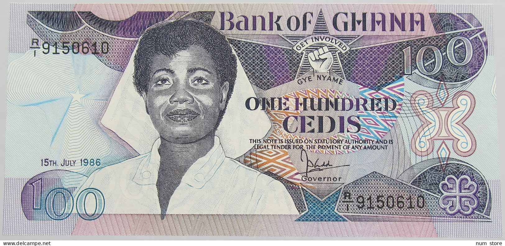 GHANA 100 CEDIS 1986 UNC #alb018 0209 - Ghana