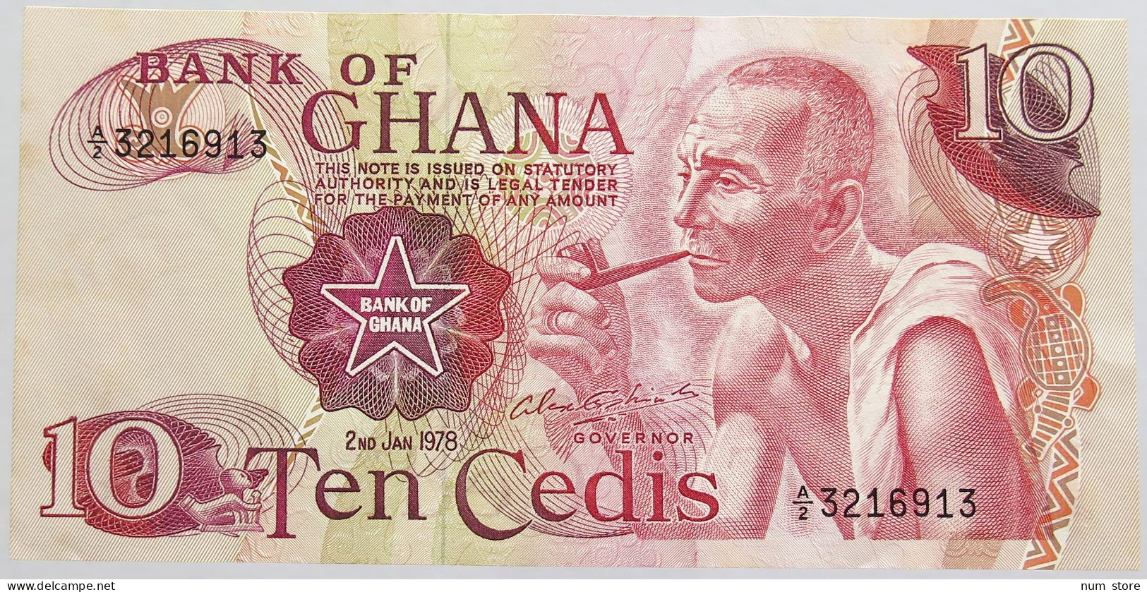 GHANA 10 CEDIS 1978 UNC #alb018 0041 - Ghana