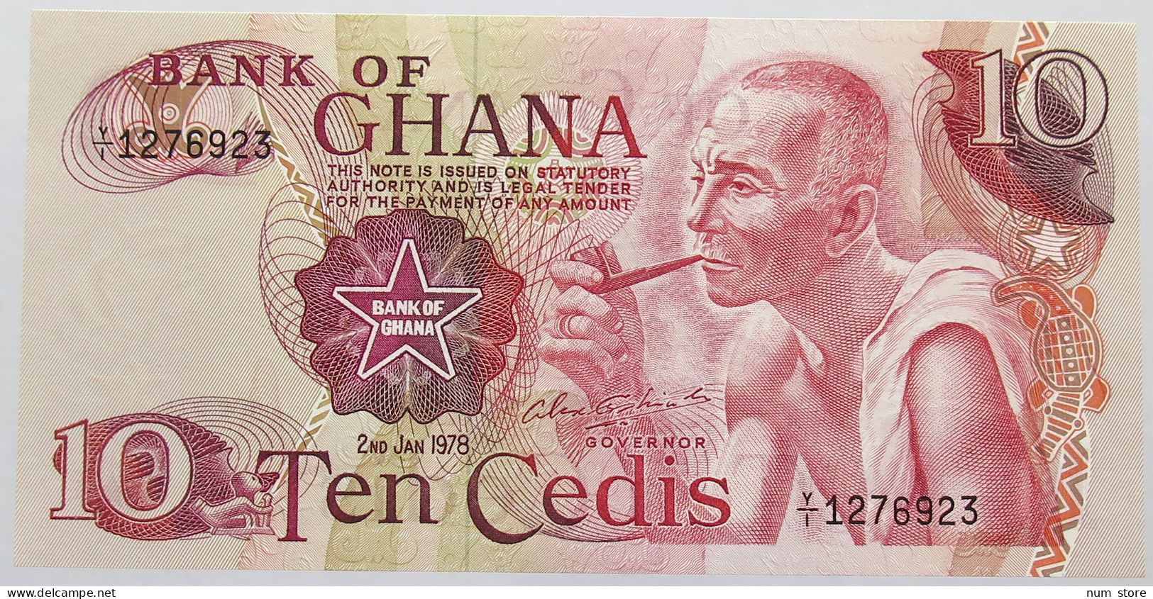 GHANA 10 CEDIS 1978 TOP #alb016 0127 - Ghana