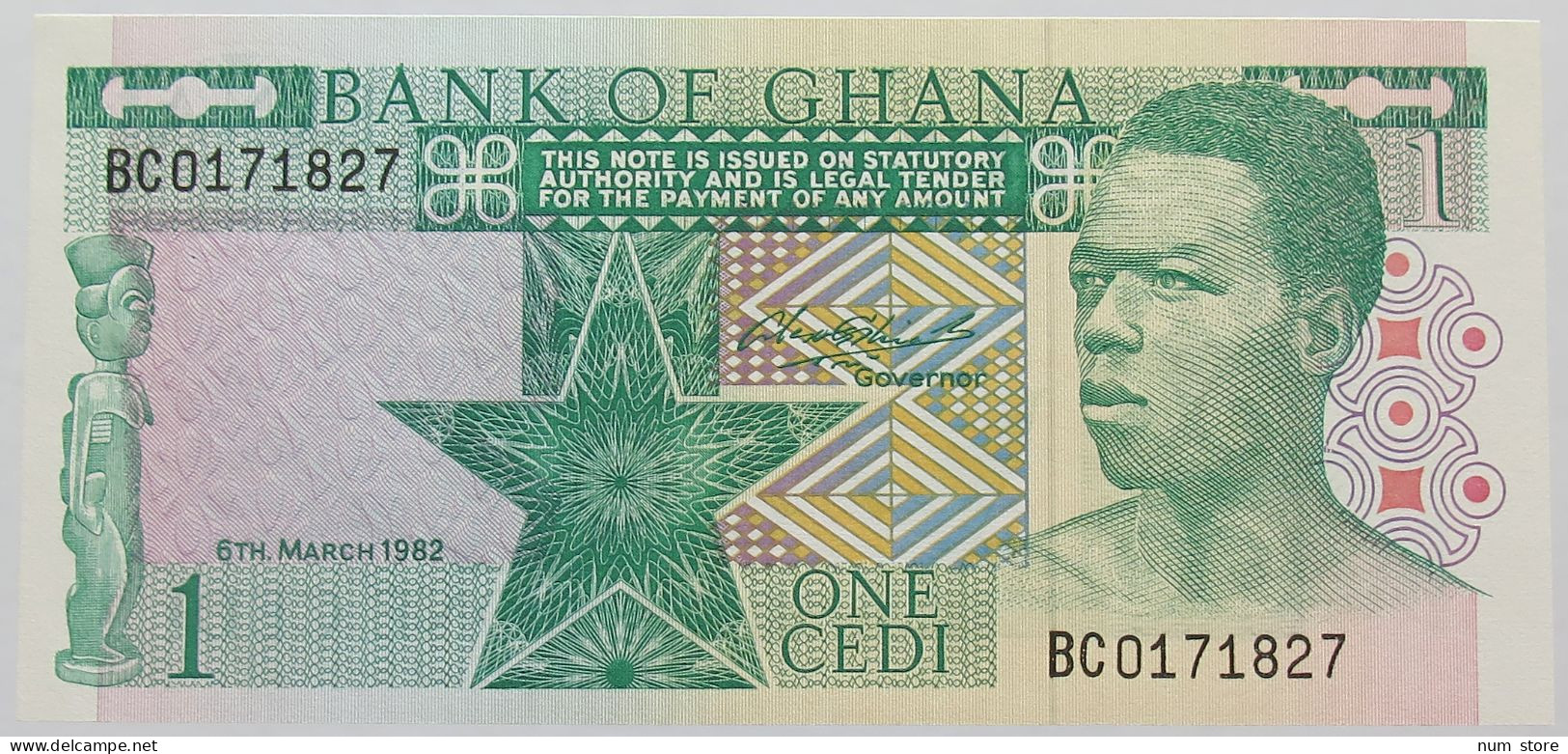 GHANA 1 CEDI 1982 TOP #alb016 0133 - Ghana