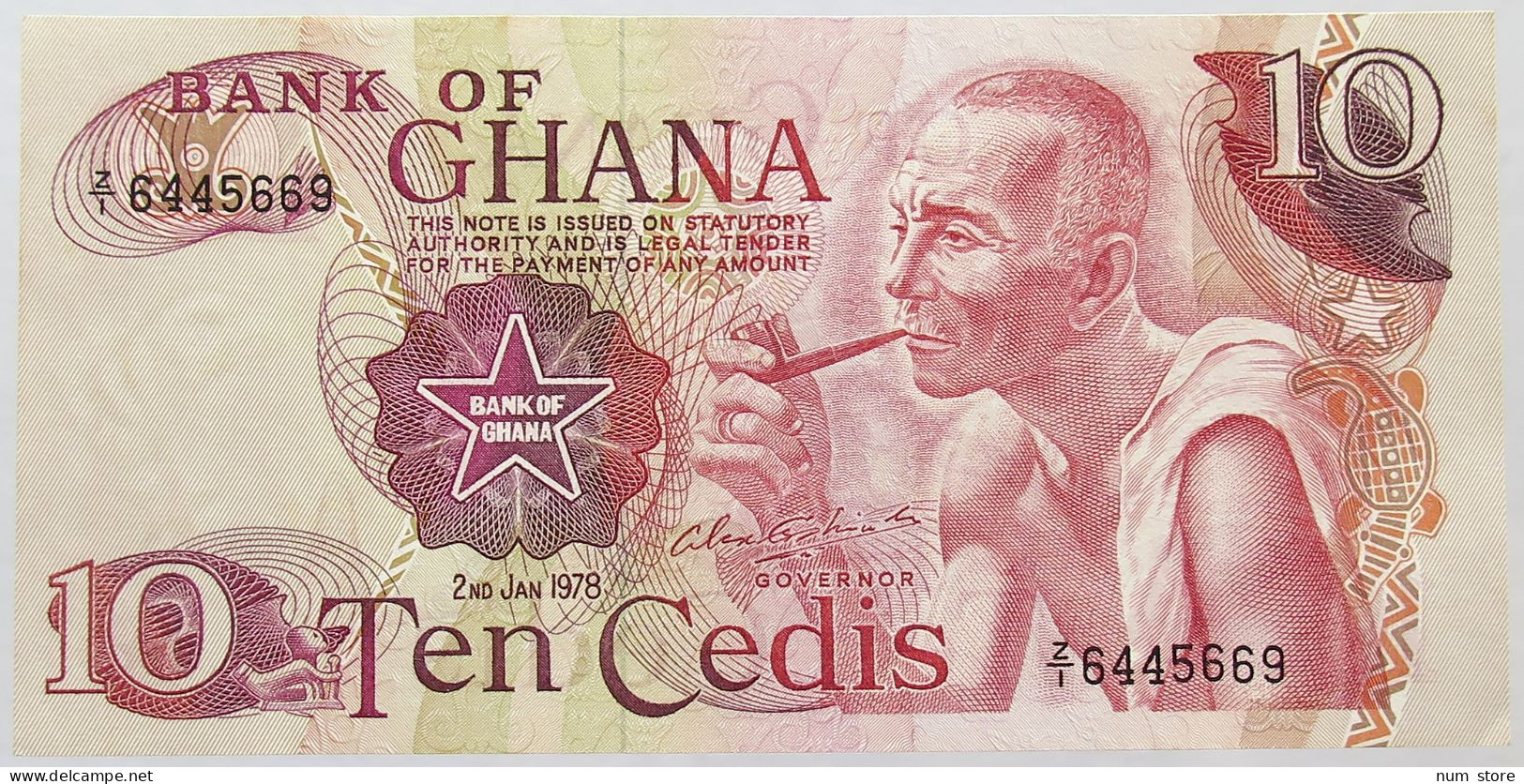 GHANA 10 CEDIS 1978 TOP #alb017 0063 - Ghana