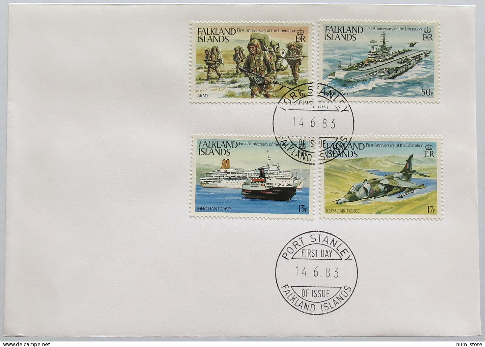 FALKLAND ISLANDS 1983 STAMPS, STATIONERY #alb006 0021 - Falklandeilanden