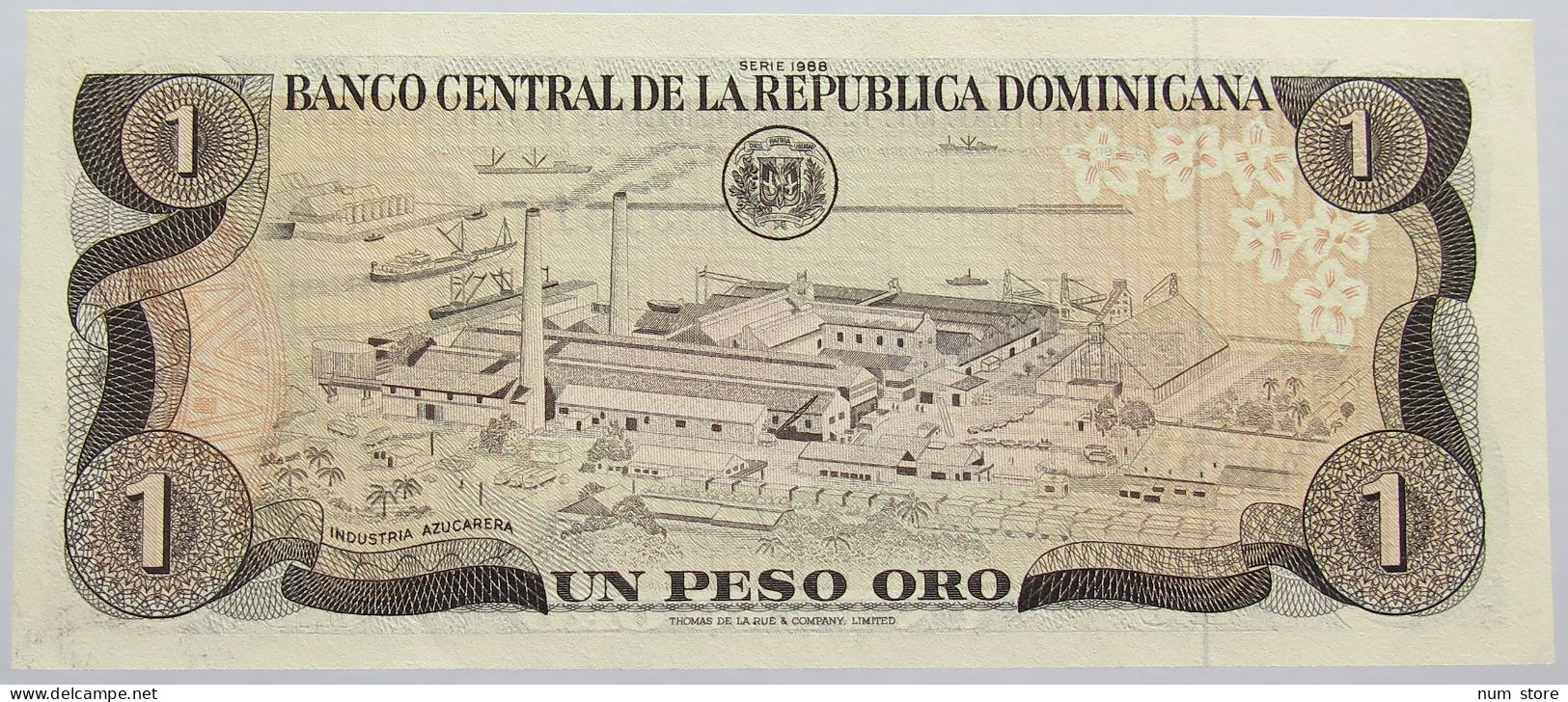 DOMINICAN REPUBLIC 1 PESO TOP #alb014 0011 - República Dominicana