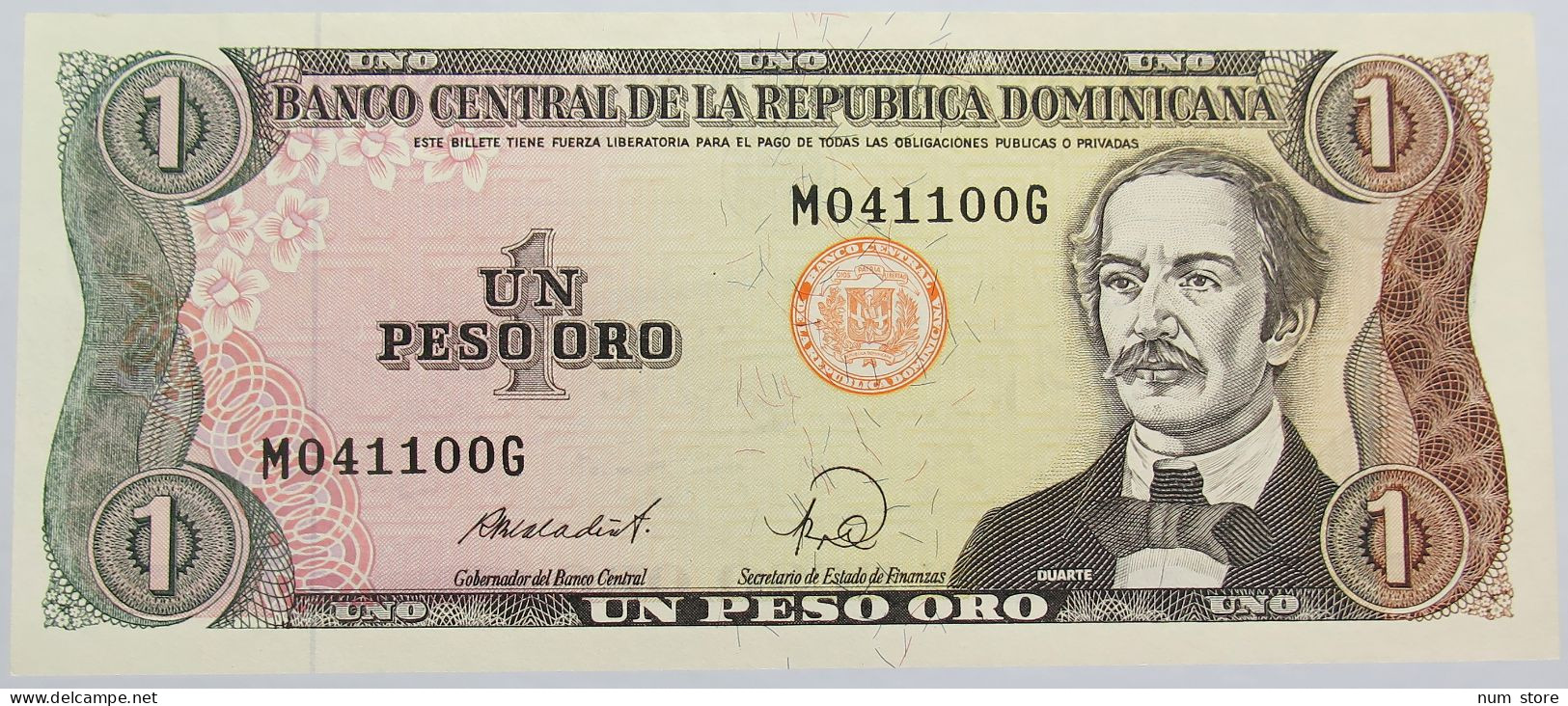 DOMINICAN REPUBLIC 1 PESO #alb014 0285 - Dominicaine