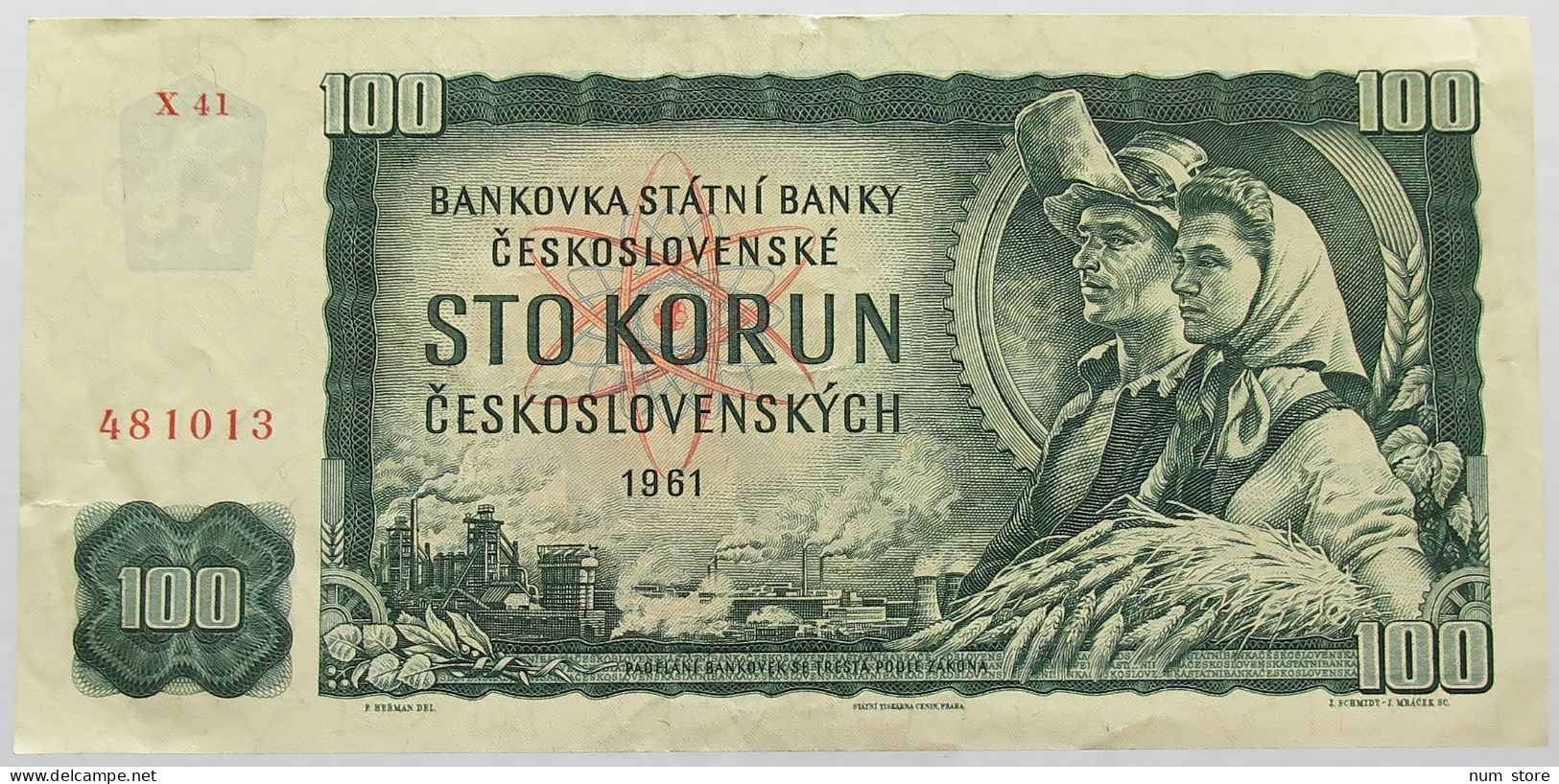 CZECHOSLOVAKIA 100 KORUN 1961 #alb017 0125 - Tchécoslovaquie