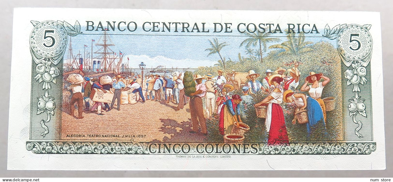 COSTA RICA 5 COLONES 1992 TOP #alb050 0437 - Costa Rica