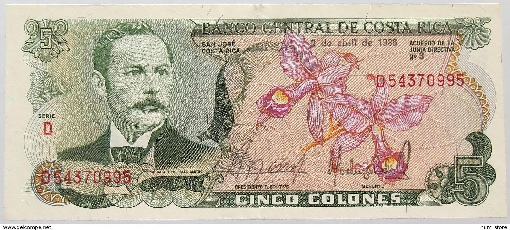 COSTA RICA 10 COLONES 1986 TOP #alb016 0557 - Costa Rica