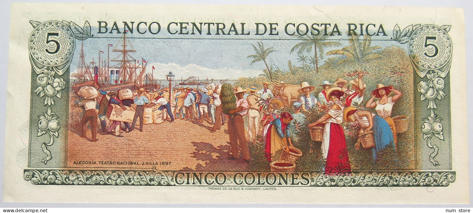COSTA RICA 5 COLONES 1992 TOP #alb014 0005 - Costa Rica