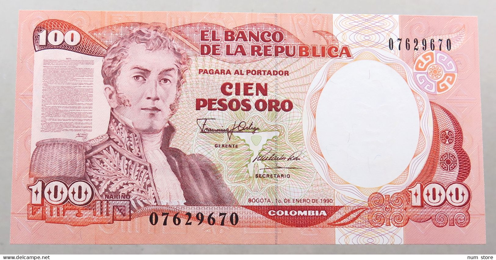 COLOMBIA 100 PESOS 1990 TOP #alb050 0399 - Colombie