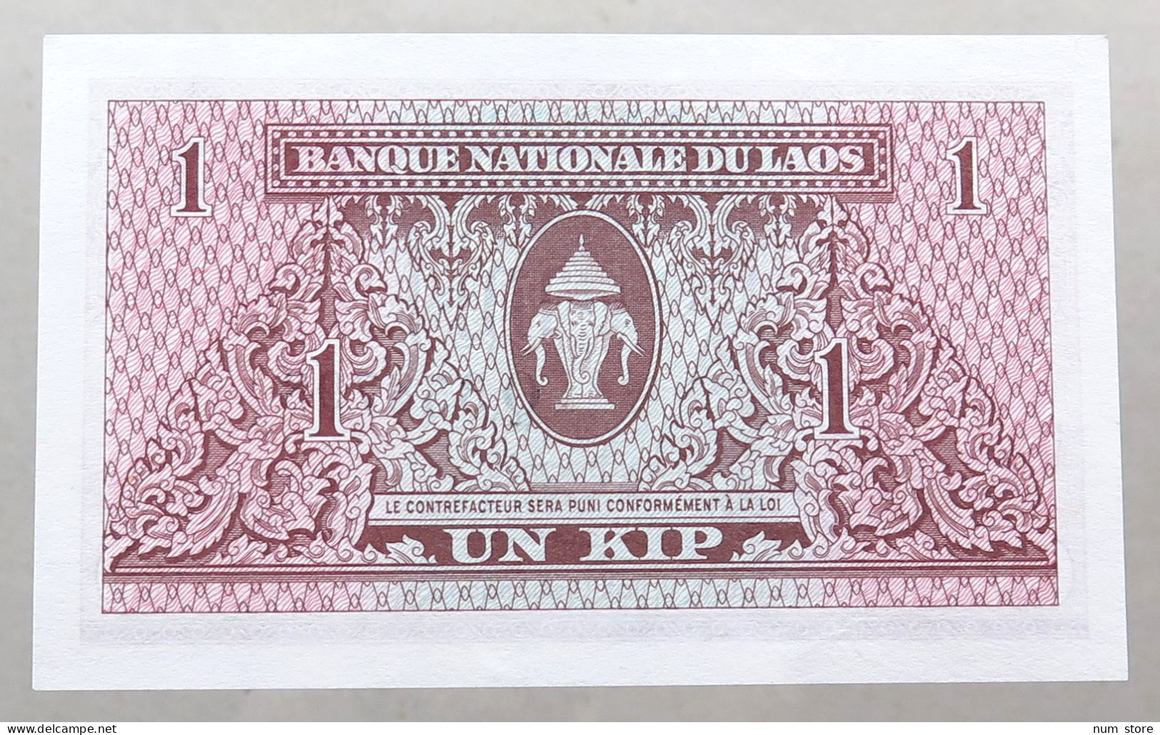 LAOS 1 KIP 1962 TOP #alb050 0525 - Laos