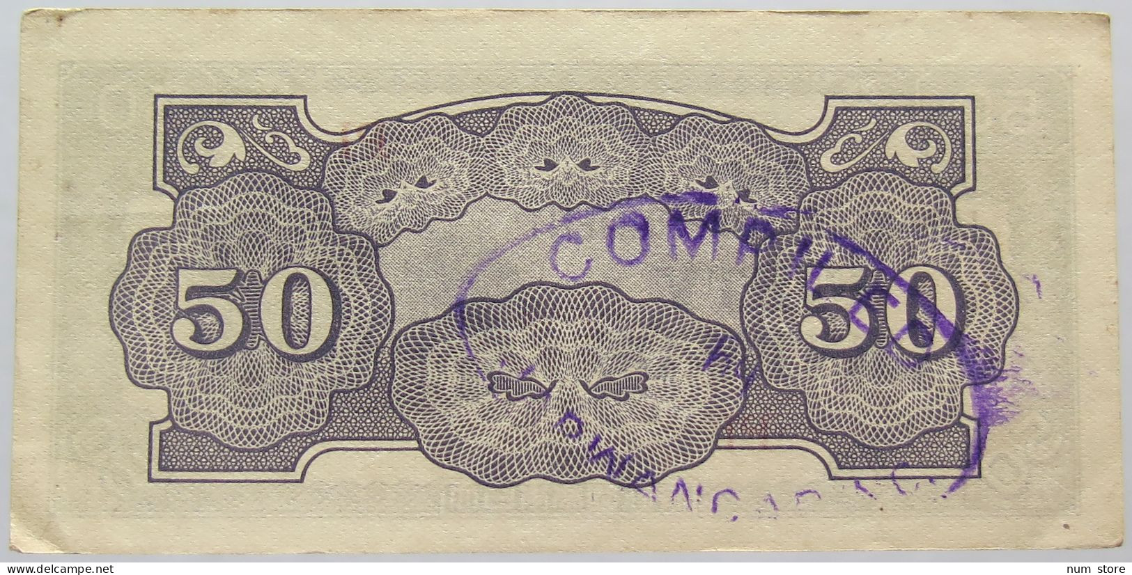 JAPAN 50 CENTAVOS OVERSTAMP #alb067 0433 - Japon