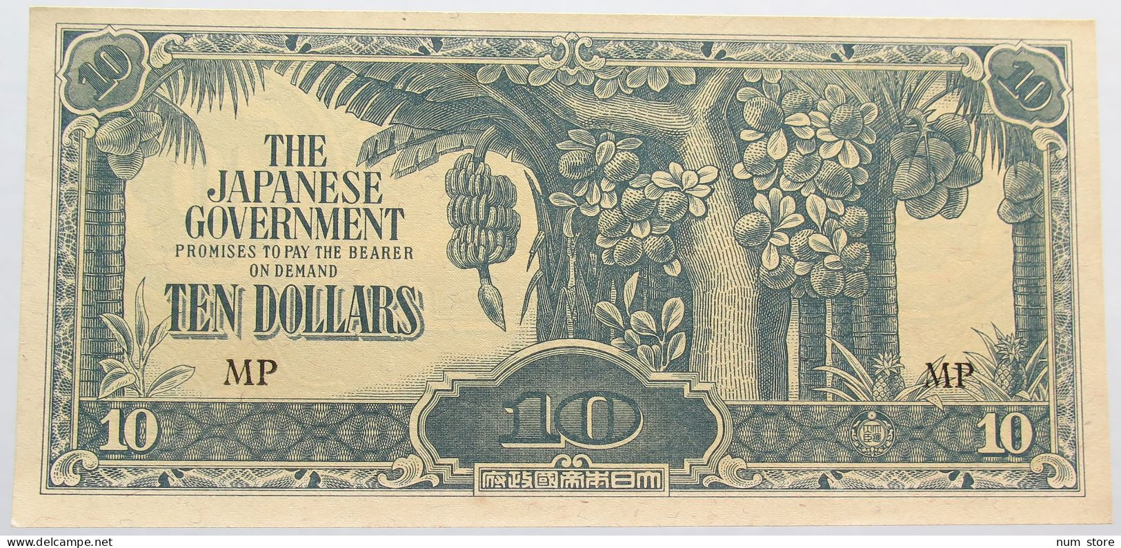 JAPAN 10 DOLLARS WW2 TOP #alb013 0275 - Japan