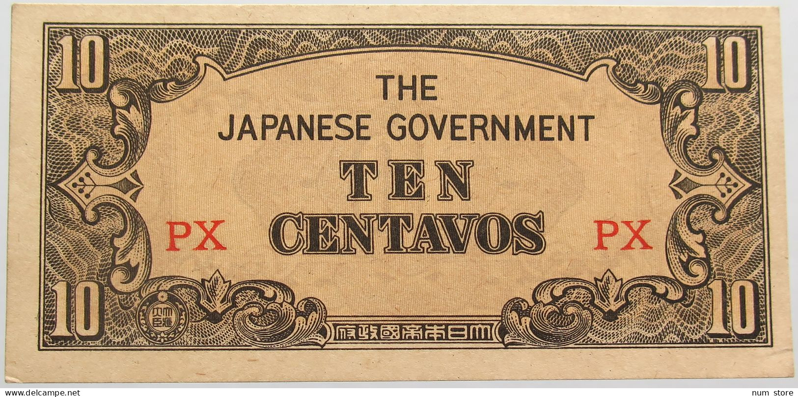 JAPAN 10 CENTAVOS WW2 PHILIPPINES TOP #alb014 0465 - Japon