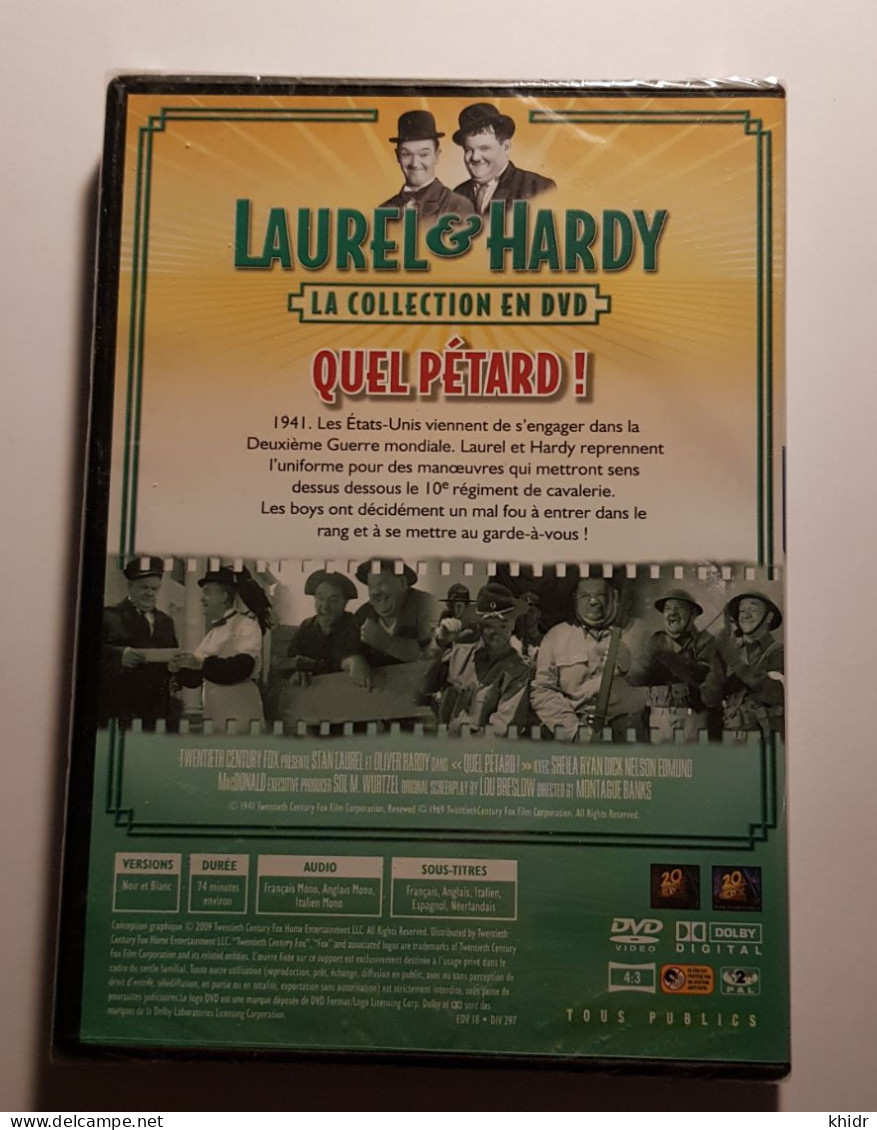 DVD Laurel & Hardy,  QUEL PÉTARD ! N°15 + FASCICULE - Classiques