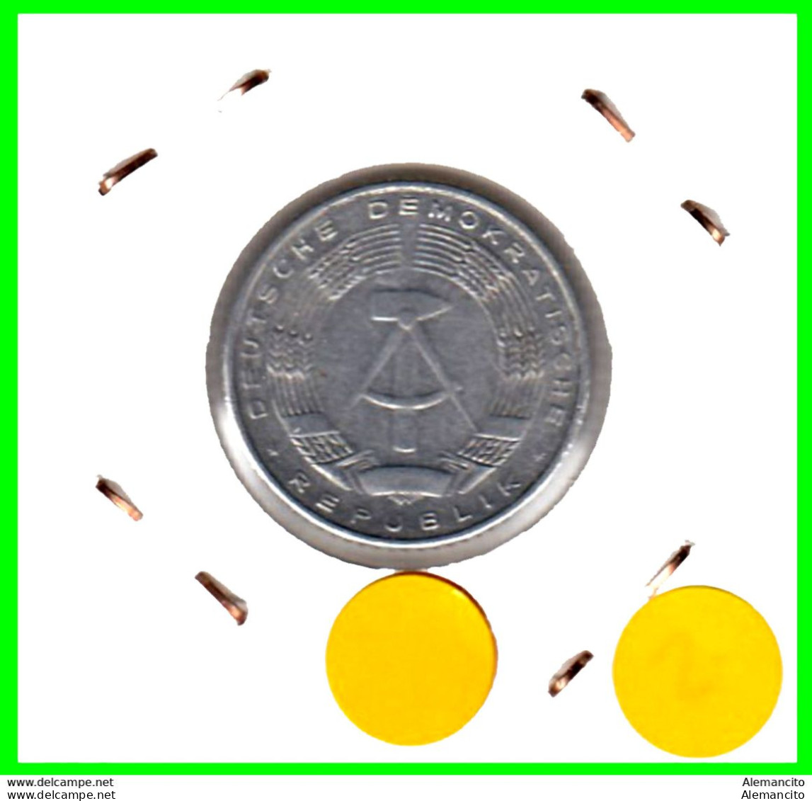 ( GERMANY DDR ) AÑO 1972 REPUBLICA DEMOCRATICA DE ALEMANIA ( DDR ) MONEDAS DE 50 PFENNING ALUMINIO - DE 23 mm. - 50 Pfennig