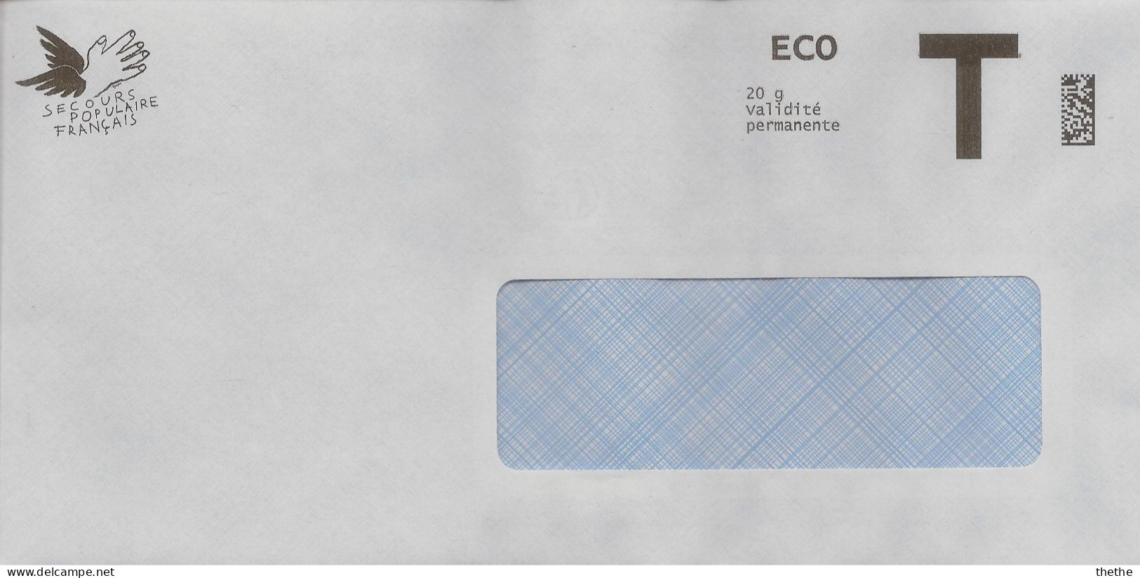 SECOURS POPULAIRE FRANCAIS -  ECO  T - Cards/T Return Covers