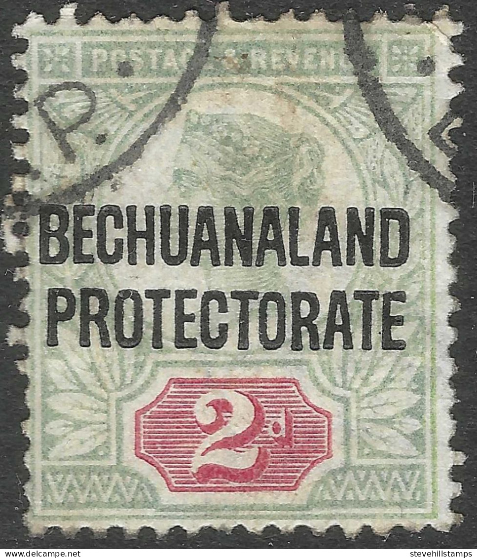 Bechuanaland Protectorate. 1897-1902 QV Of GB O/p. 2d Used SG 62 - 1885-1964 Herrschaft Von Bechuanaland