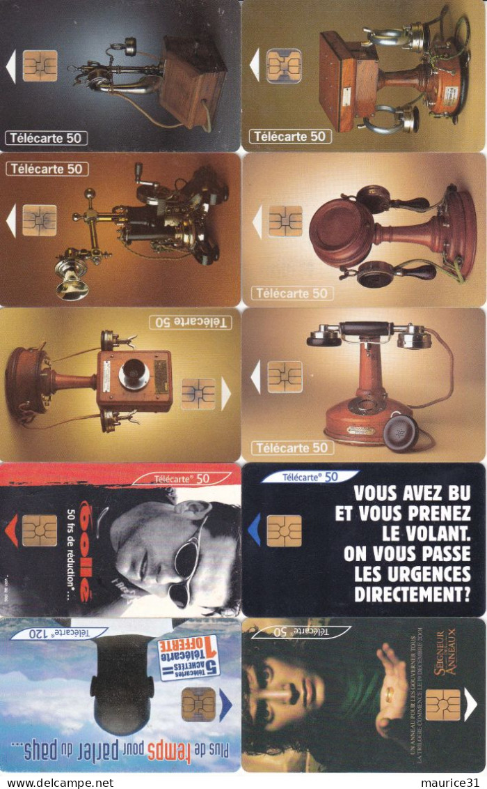 90 télécartes France différentes lot1