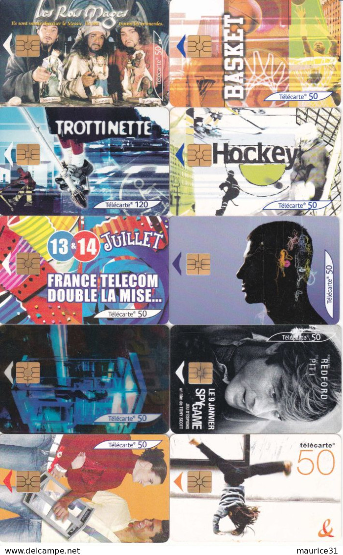 90 télécartes France différentes lot1