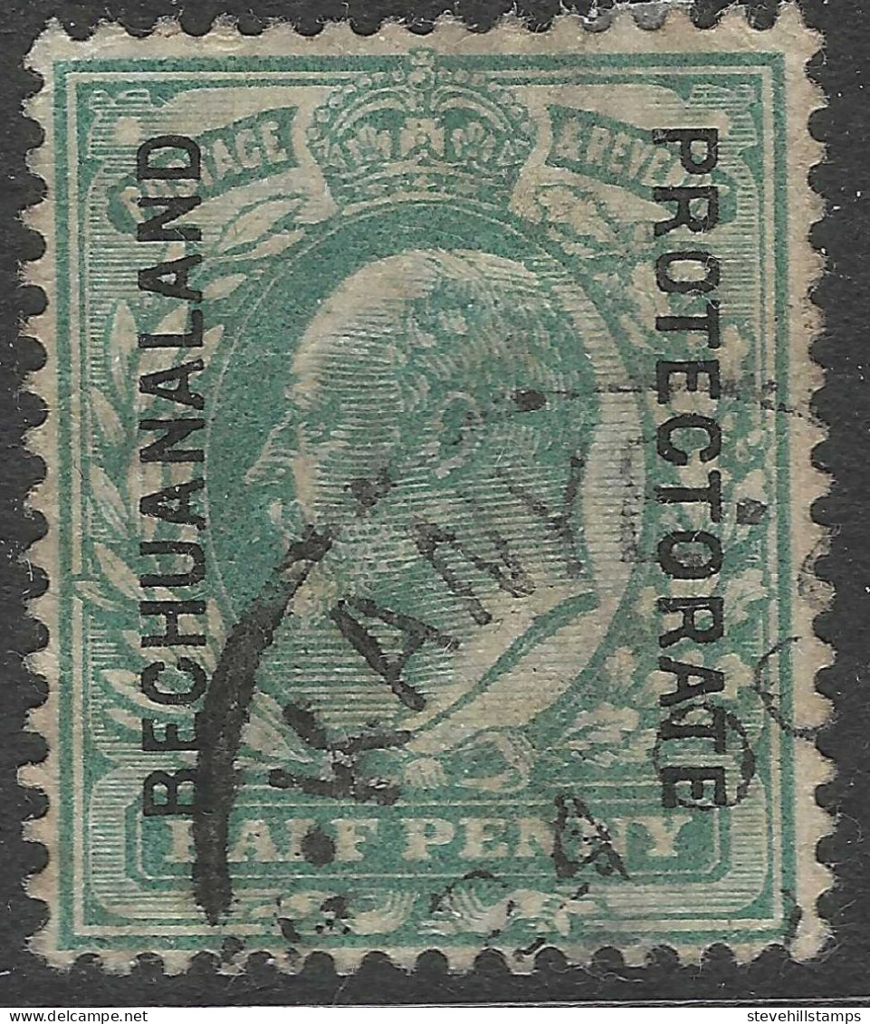 Bechuanaland Protectorate. 1904-13 KEVII. ½d Blue Green Used. SG 66 - 1885-1964 Protectorado De Bechuanaland