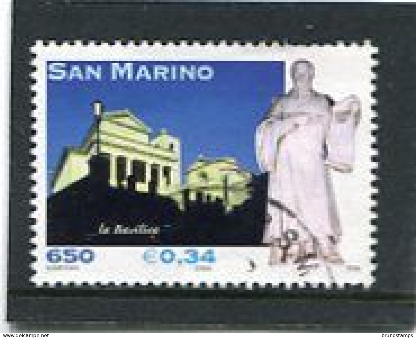 SAN MARINO - 2000   34c  ARCHITECTURE  FINE USED - Usati