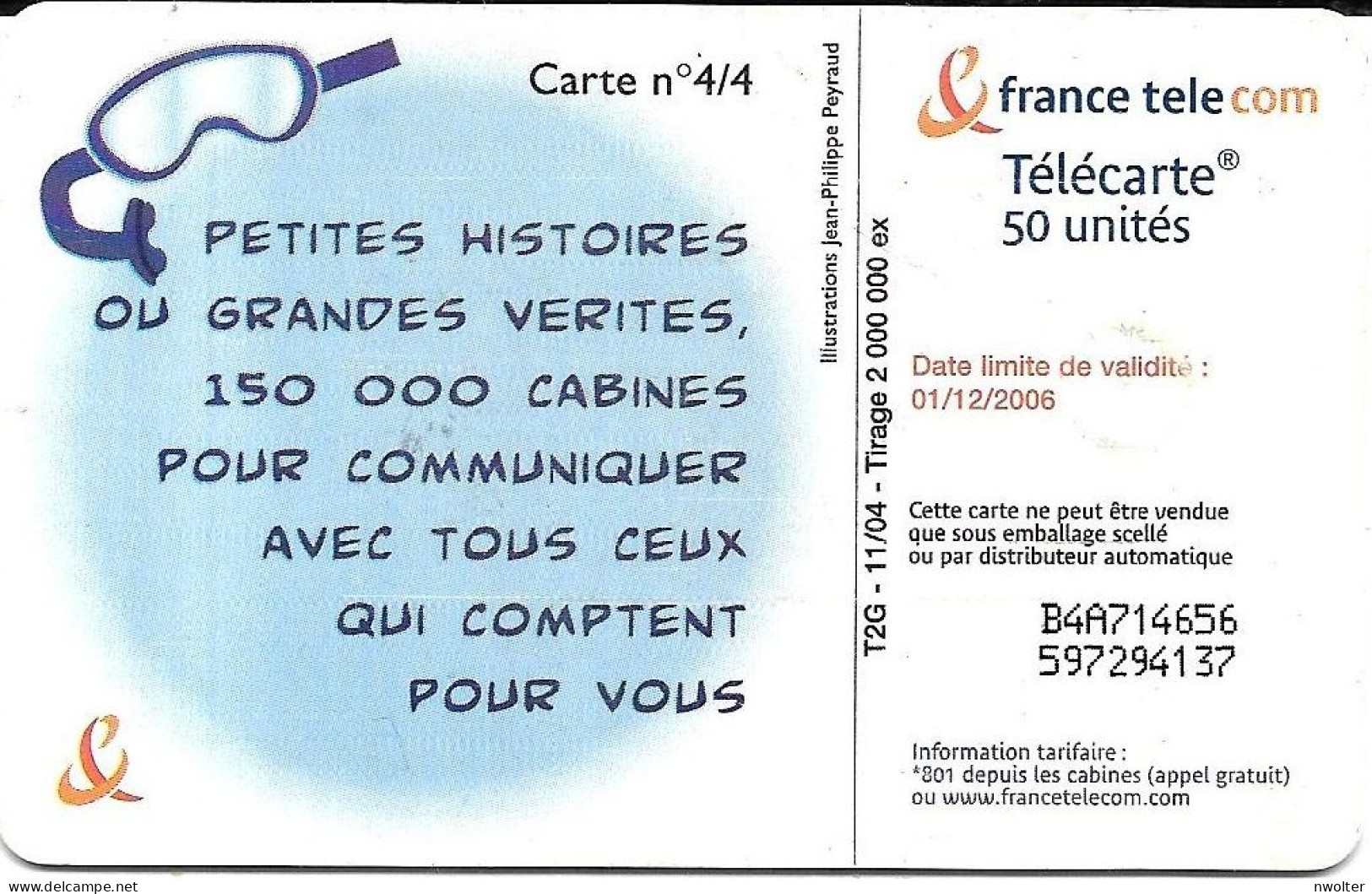 @+ Télécarte PETITS GESTES - Baignade - 50U - GEM2 - 11/04 - 75 000ex - Ref : F1333J - 2004