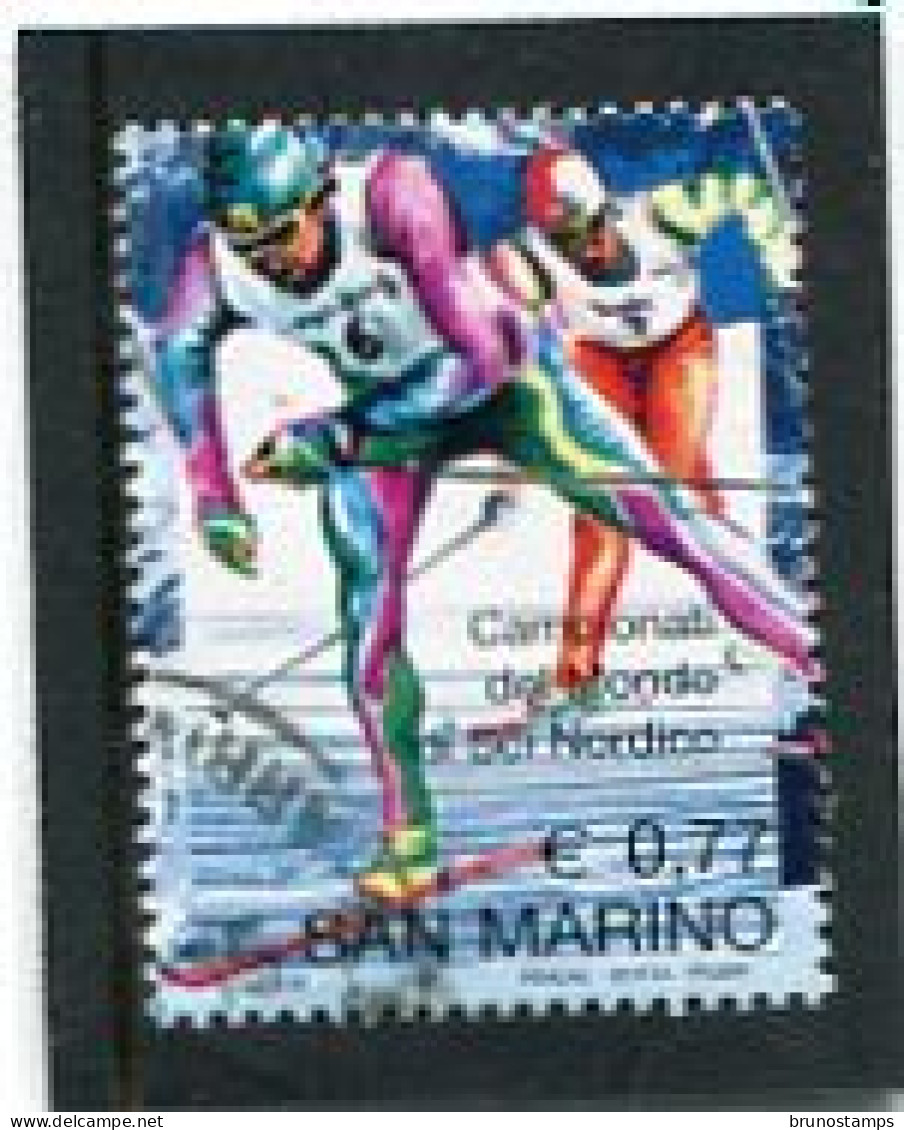 SAN MARINO - 2003   77c   CROSS-COUNTRY  SKIING  EX MS  FINE USED - Oblitérés