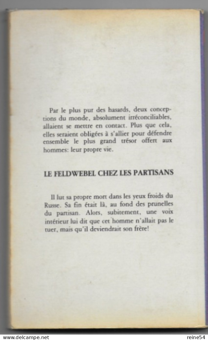 GERFAUT Le Feldwebel Chez Les Partisans 1980 Roman De Guerre Heinrich Zimmer N° 390 - Azione