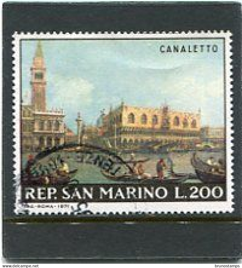 SAN MARINO - 1971  200 L  CANALETTO  FINE USED - Used Stamps