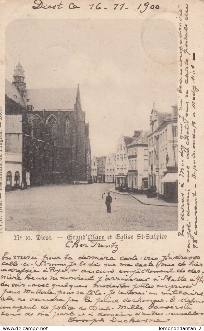 Diest - Grand' Place Et Eglise St-Sulpice - Diest