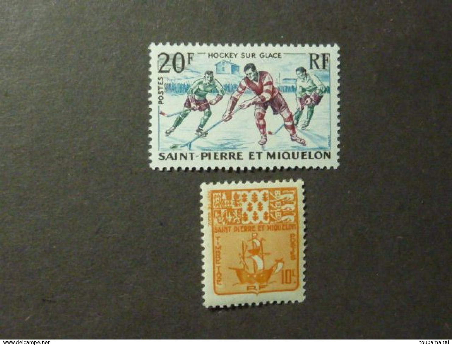 SAINT PIERRE Et MIQUELON, Timbre Taxe, Année 1947, YT N° 67  Neuf MNH** Et Année 1959 N° 360 Neuf MH* - Impuestos