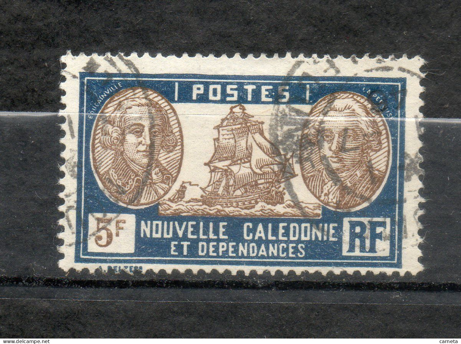 Nlle CALEDONIE N° 159   OBLITERE COTE 1.50€   NAVIGATEUR BATEAUX - Oblitérés