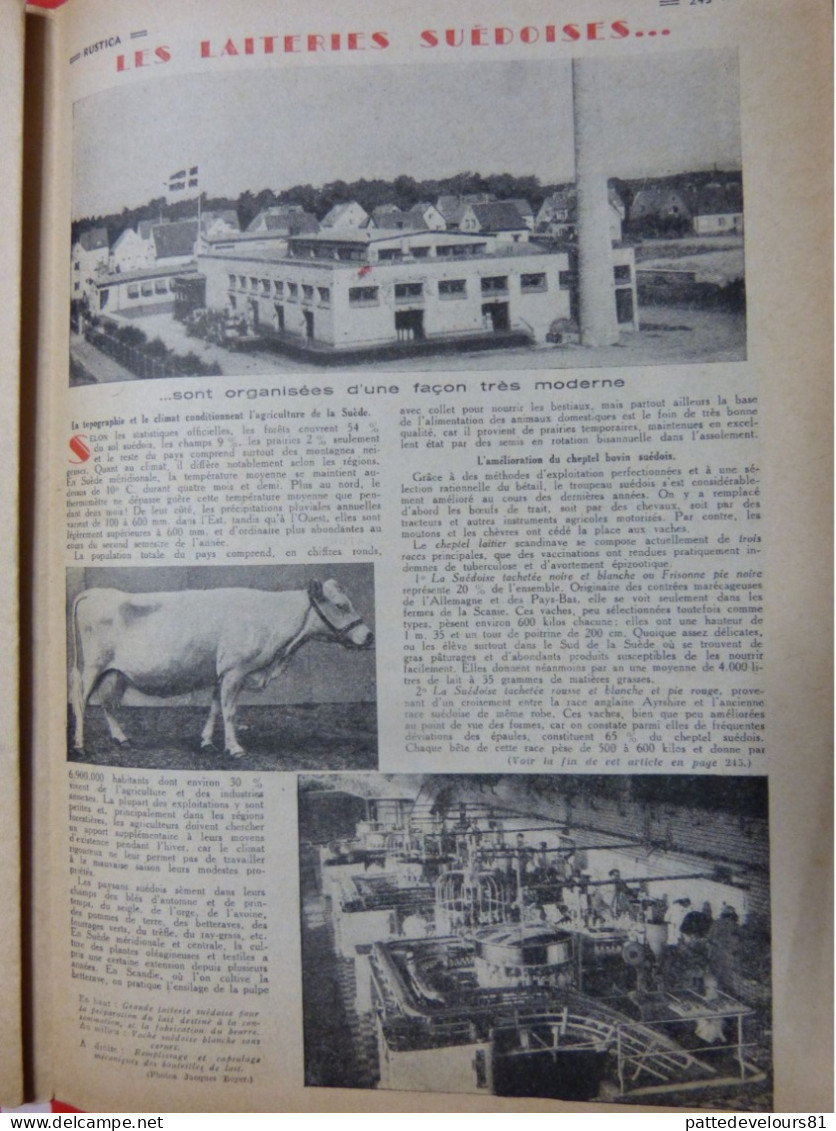 RUSTICA 1956 Pétunia Coopérative Agricole Lauragais-Audois Laiterie Suédoise Pêche Etang Truite - Garten