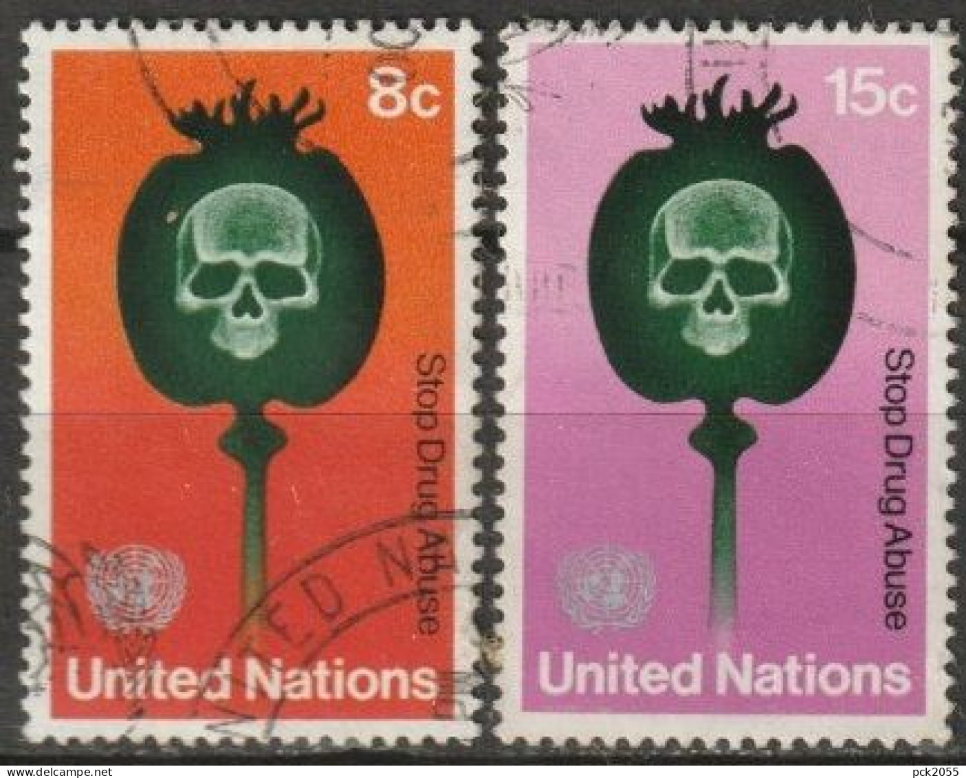 UNO New York 1973 MiNr.256 - 257 O Gestempelt Kampf Gegen Drogenmissbrauch ( 6018 )günstige Versandkosten - Used Stamps