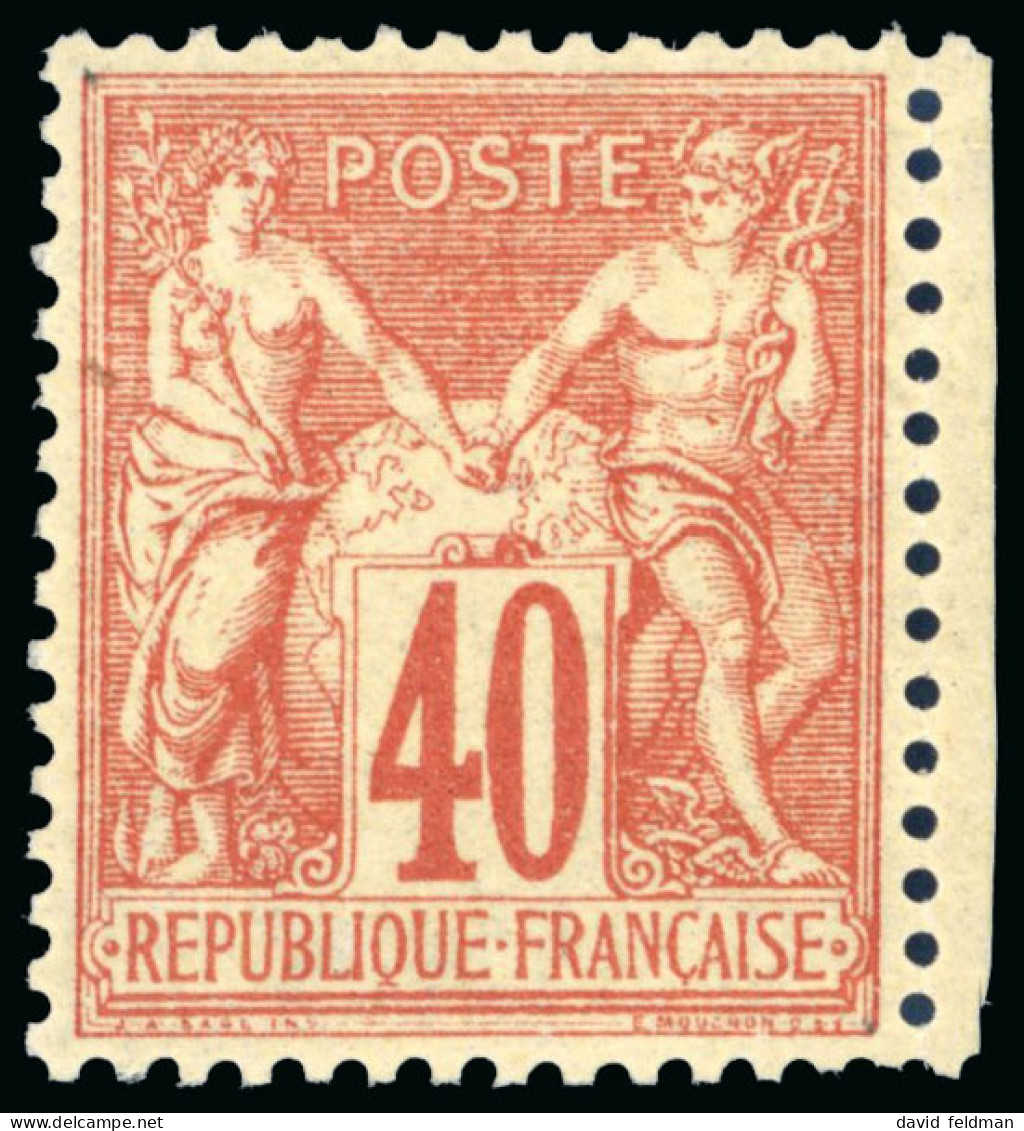 1878, Type Sage 40 Centimes Rouge-orange Y&T N°70 **, - 1876-1878 Sage (Type I)