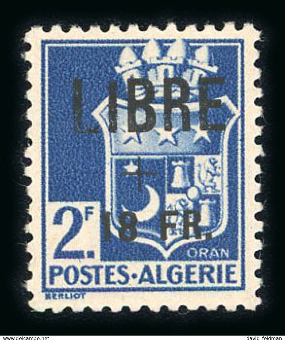 Alger: Blason, Mayer N°4/5 **, Cote 480€, Certificat - Libération