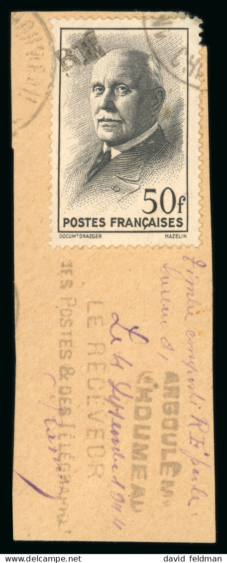 Angoulême (Charente): Type Mazelin, Pétain 50 Francs, - Libération