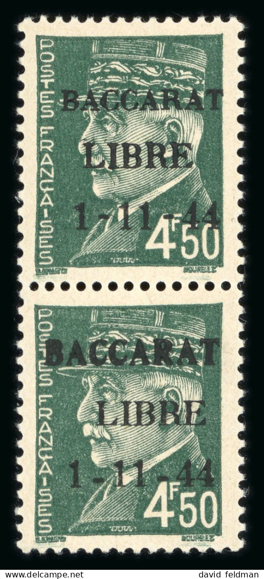 Baccarat (Meurthe Et Moselle): Types Bersier Et Hourriez, - Befreiung