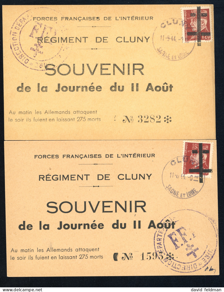 Cluny (Saône Et Loire): Ensemble De 6 Cartes Type Hourriez, - Befreiung