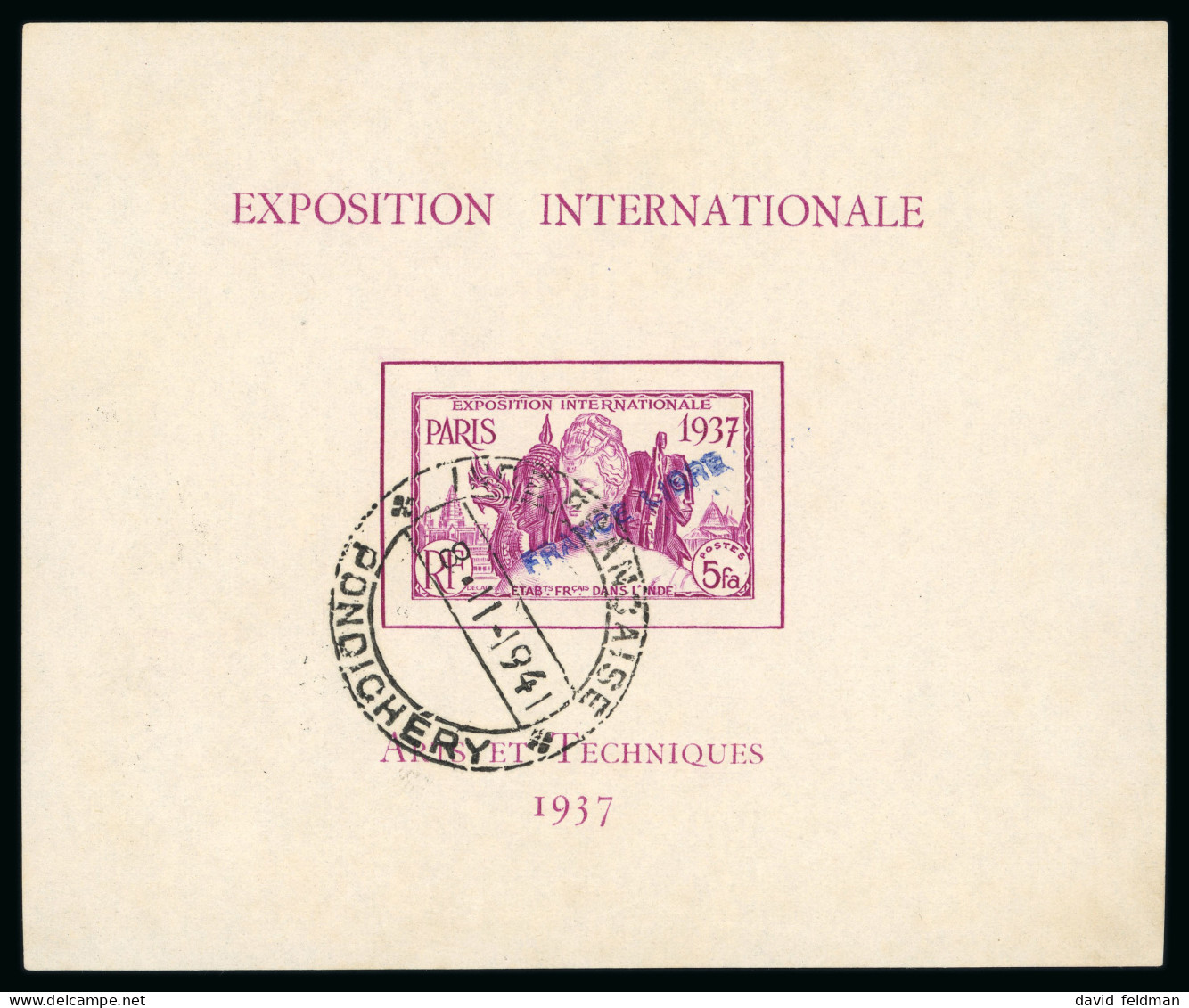 1941, France Libre, Y&T BF 3 O, Cote Y&T 1'200€, TB. - Sonstige & Ohne Zuordnung